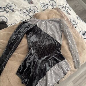 Elegant Velvet and Lace Dress